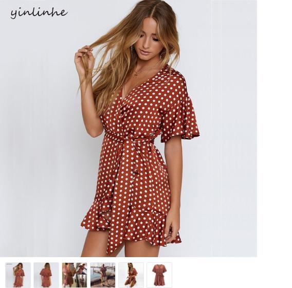 Yinlinh Red Polka Dot Summer Dress Short Sleeve V Neck