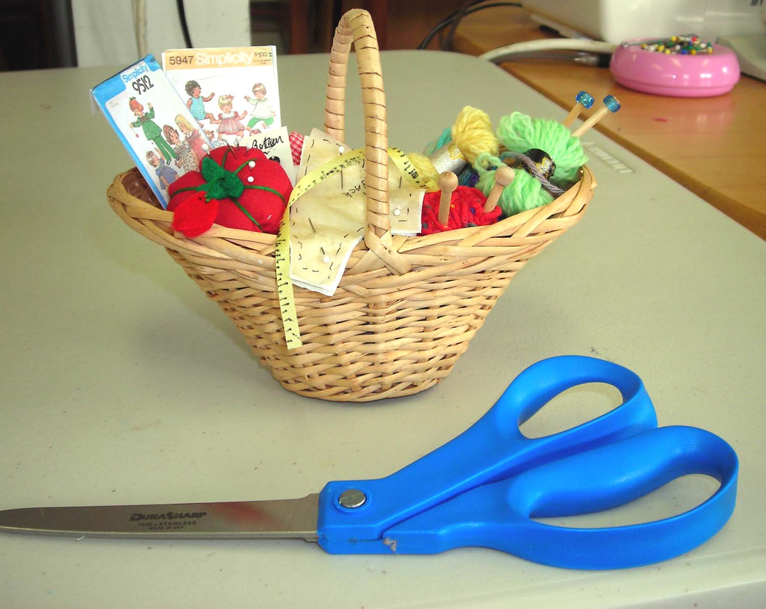 Weirwood Station Sewing/Knitting Basket Ornament