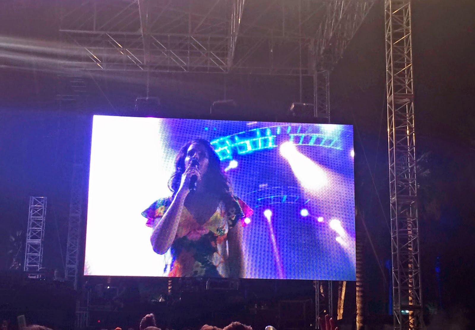 Lana Del Ray performing at Coachella 