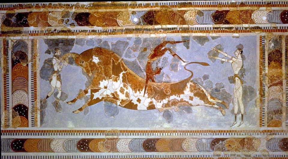 AFFRESCO TAUROMACHIA CNOSSO visual data 5