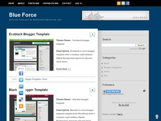 Blue Force Blogger Template