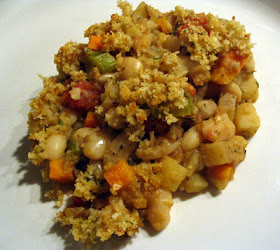 Vegetarian Cassoulet with Bread Topping