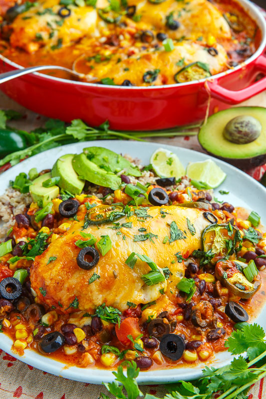Baked Chicken Enchilada Casserole Baked Chicken Enchilada Casserole