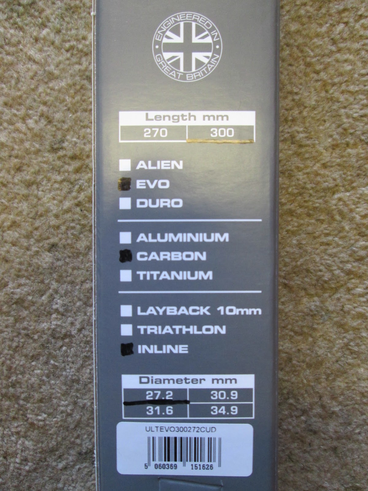 use evo 3k carbon seatpost