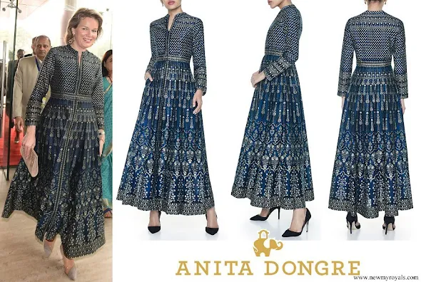 Queen Mathilde wore Anita Dongre nadya dress