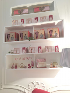 Zoella Apartment- Christmas range Zoella Beauty Shelves, bags, lip blams, perfume, body cream