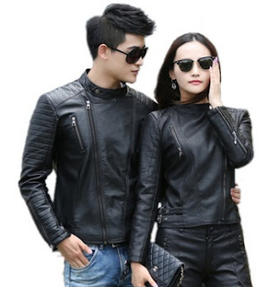 Model Jaket Kulit Sintetis Couple Gambar Model Jaket Kulit Sintetis Couple