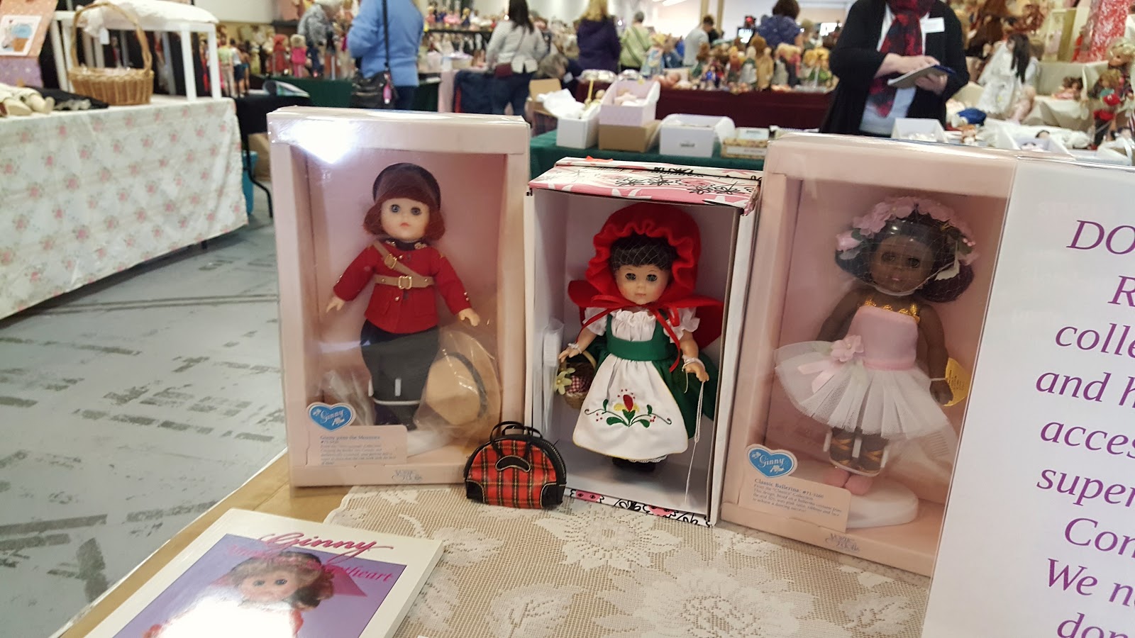 The One Sixth Scale Dollhouse Christmas Doll & Teddy Bear show in