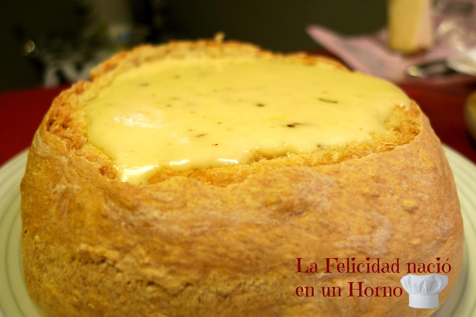 LA FELICIDAD NACIÓ EN UN HORNO PAN PAYÉS CON FONDUE DE QUESO INCORPORADA