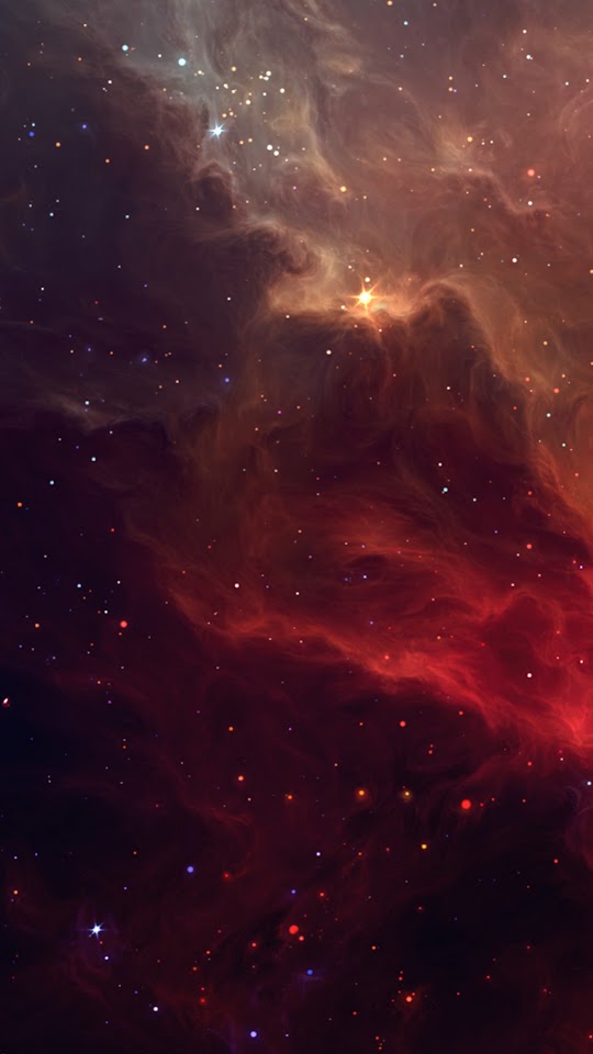 Red Galactic Nebula  Android Best Wallpaper