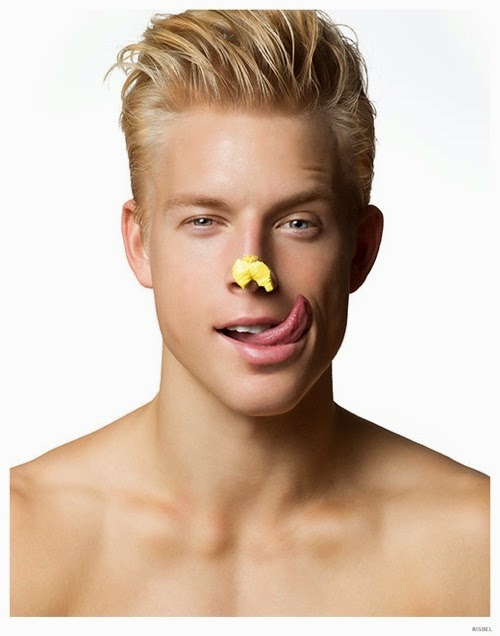 STEVEN CHEVRIN, THOR BULOW + MORE ARE SCANTILY CLAD FOR CHEEKY RISBEL BIRTHDAY THEMED PHOTO SHOOT