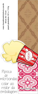 Rosa y Marrón Retro: Etiquetas para Candy Bar para Imprimir Gratis.