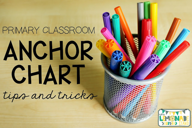Five tips and tricks for the creating effective anchor charts in the primary classroom!  anchor charts reading | anchor charts kindergarten | anchor charts math
