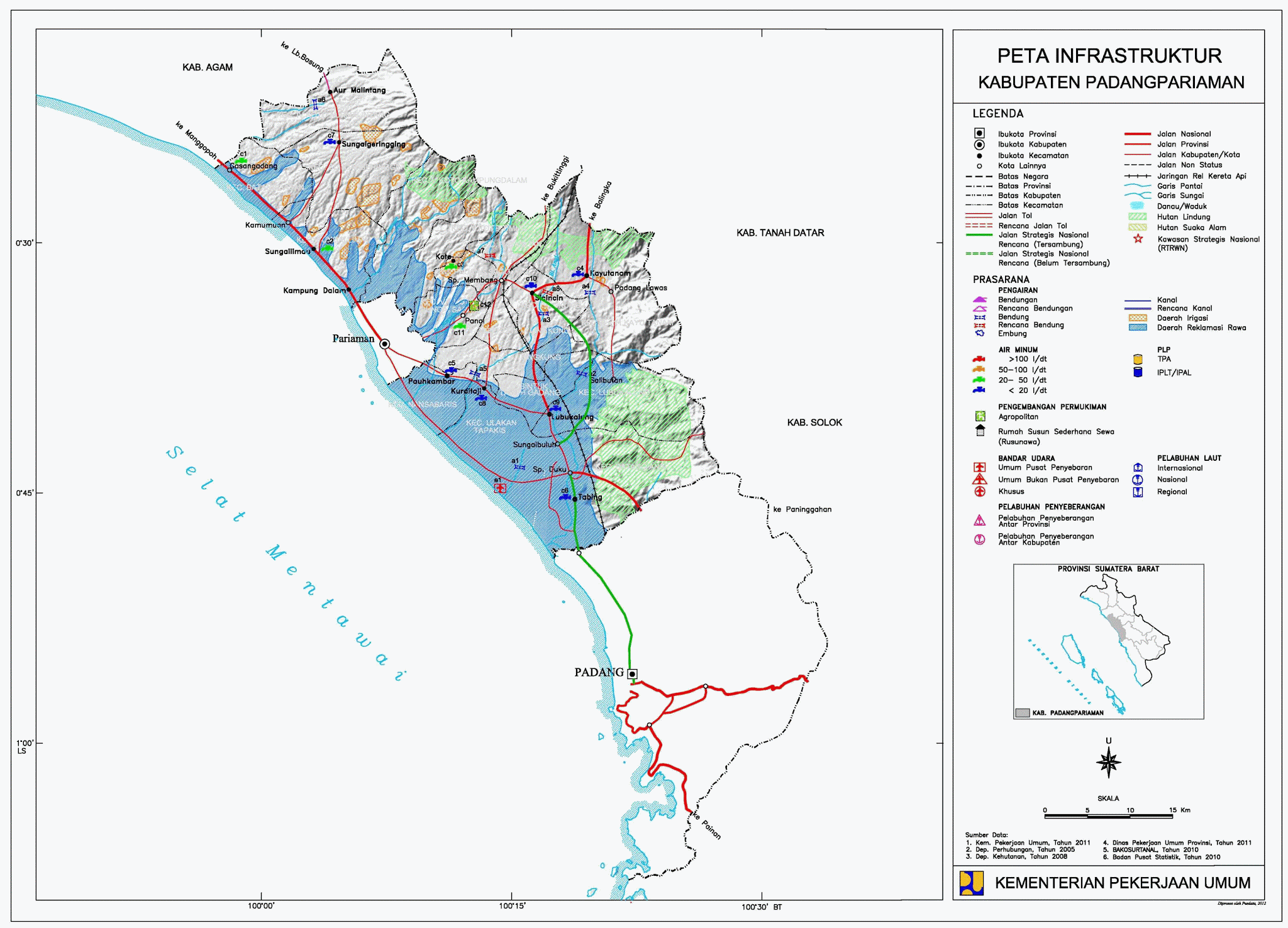 Peta Kota: Peta Kabupaten Padang Pariaman