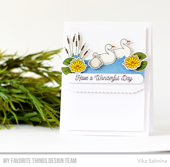 Handmade card by Vika Salmina featuring products from My Favorite Things #mftstamps
