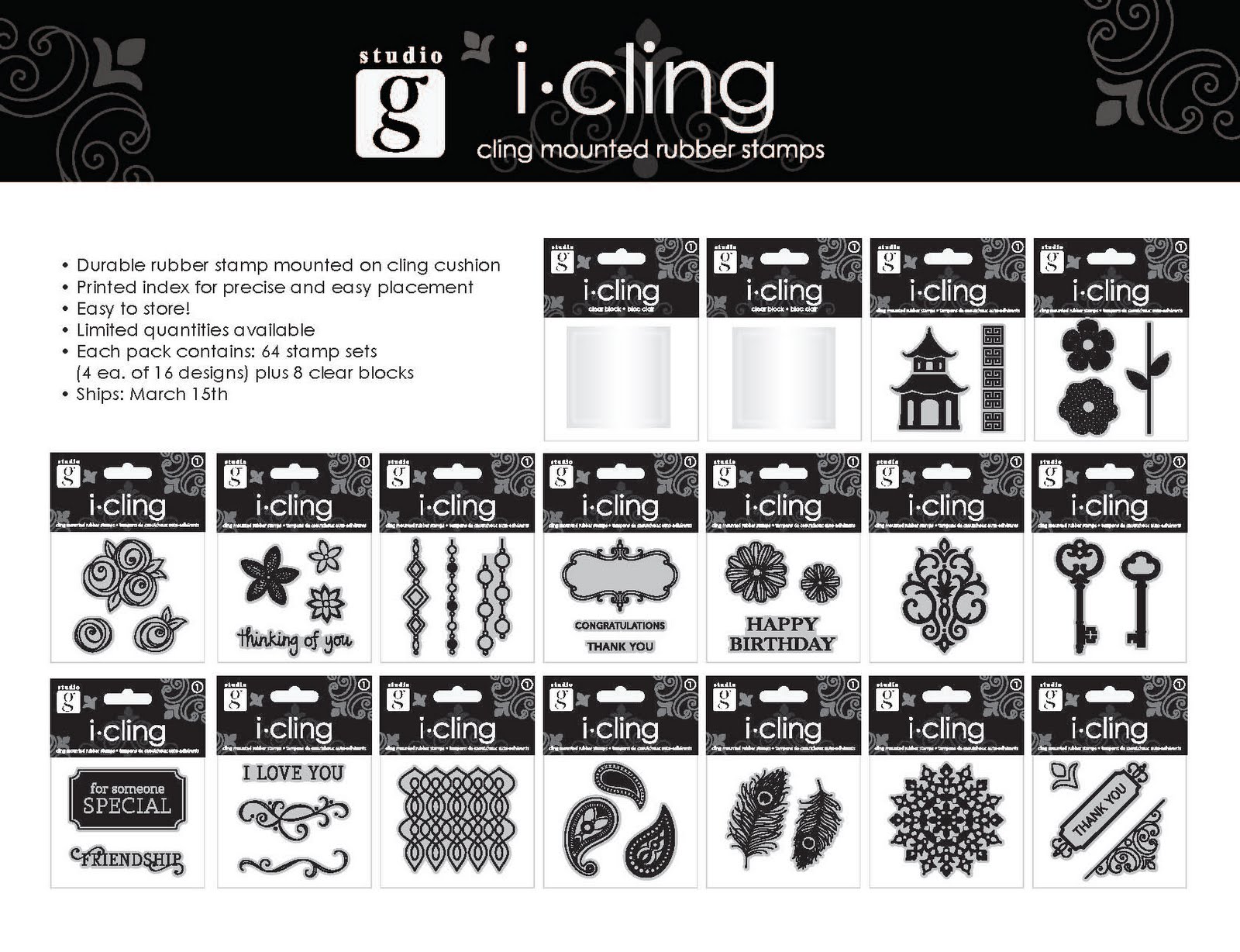 Stamps Alive! I cling Stamps by Studio G