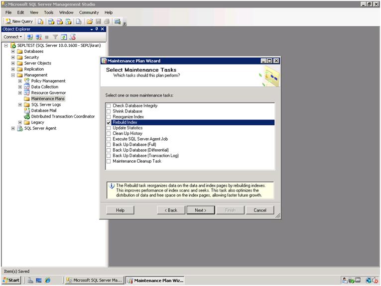 Microsoft Dynamics AX Tips and Tricks: Re Indexing of Database by