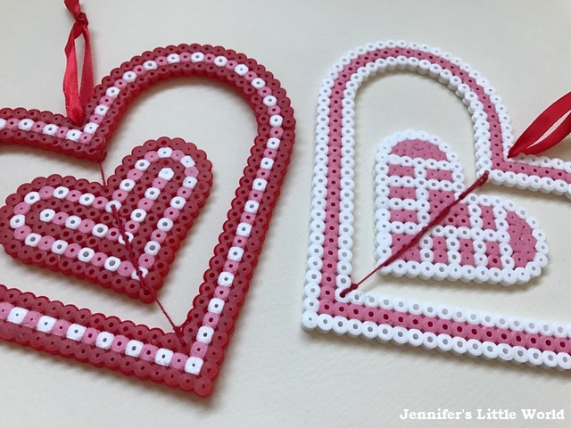 Beaded Hearts Craft for Valentine's Day