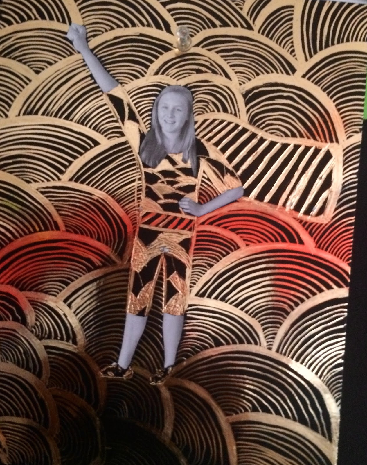 The Colorful Art Teacher Art Nouveau Gold Scratch Art