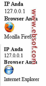 Menampilkan IP dan Browser Dengan PHP