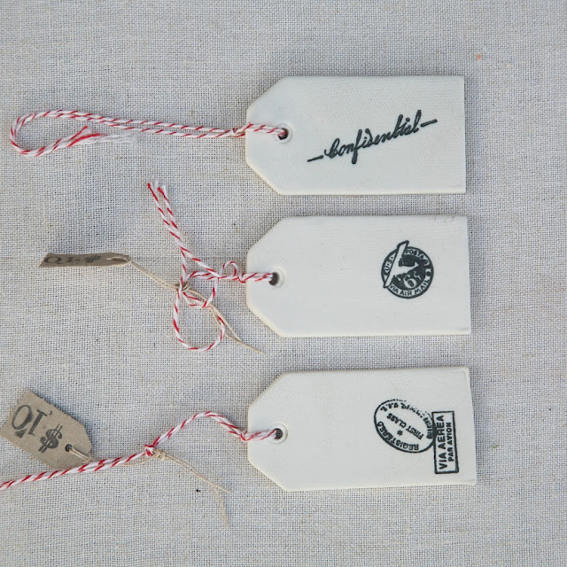porcelain gift tags