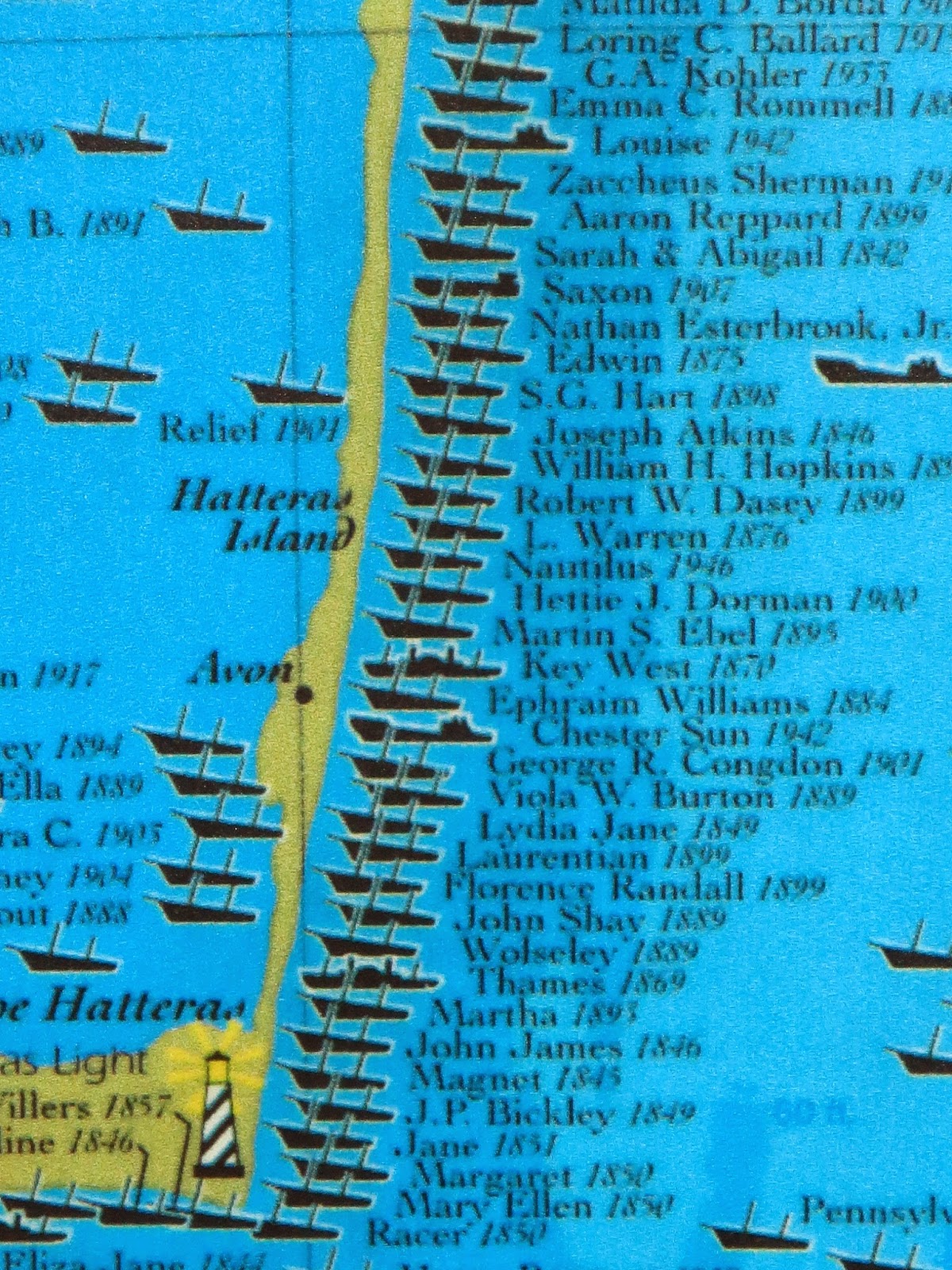 Shipwreck Map Outer Banks