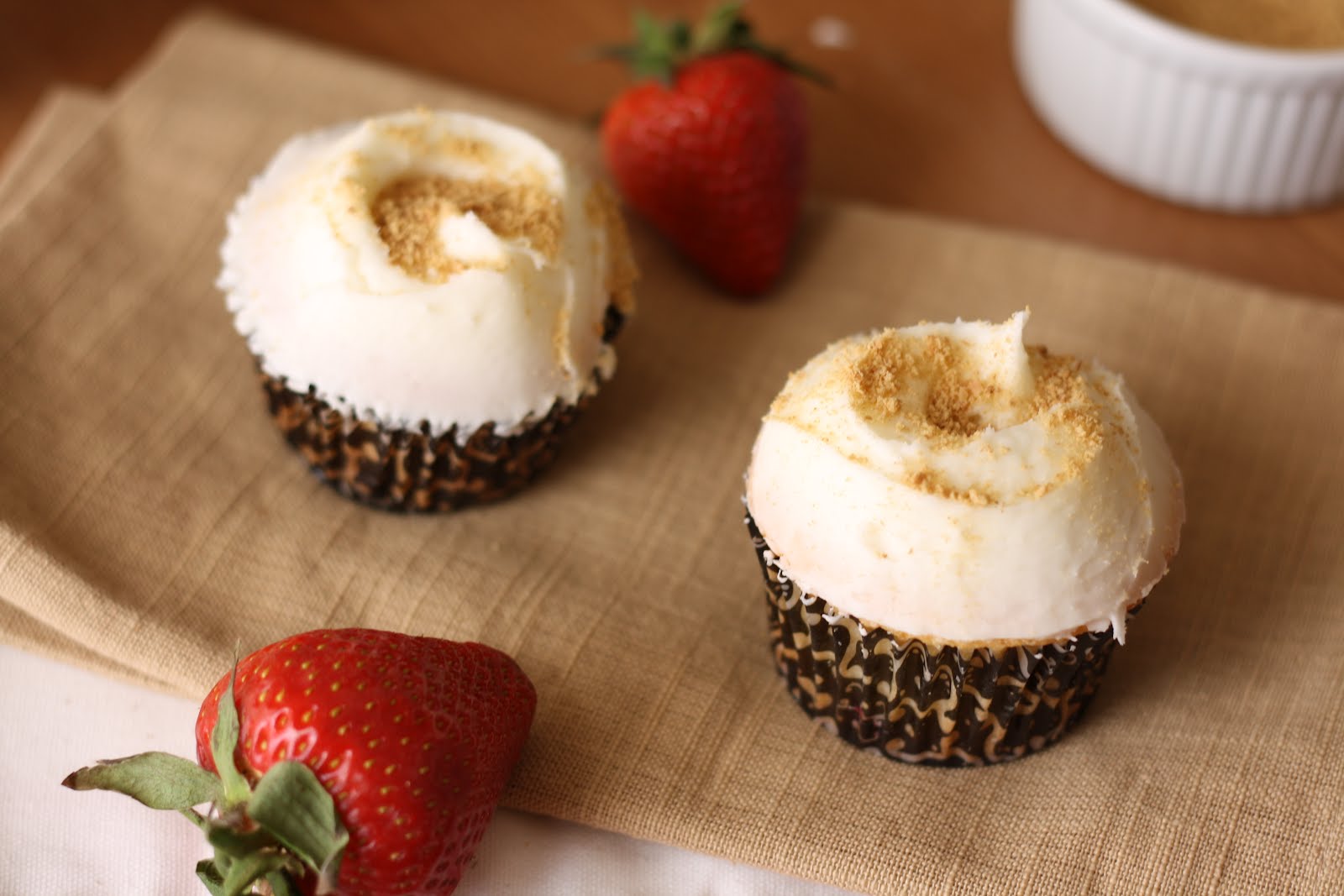 Hummingbird Bakery Strawberry Cheesecake Cupcakes Recipe (Adapted for