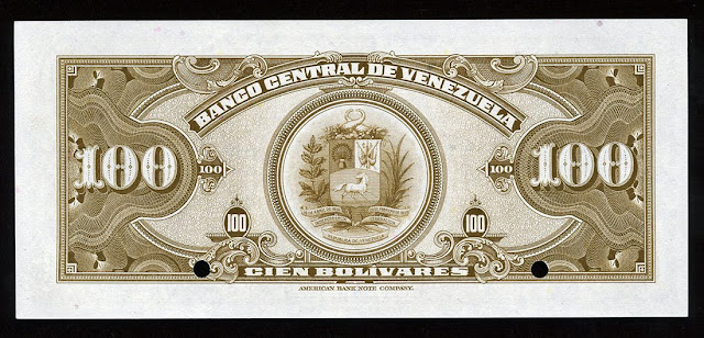 Venezuelan bolívares banknotes