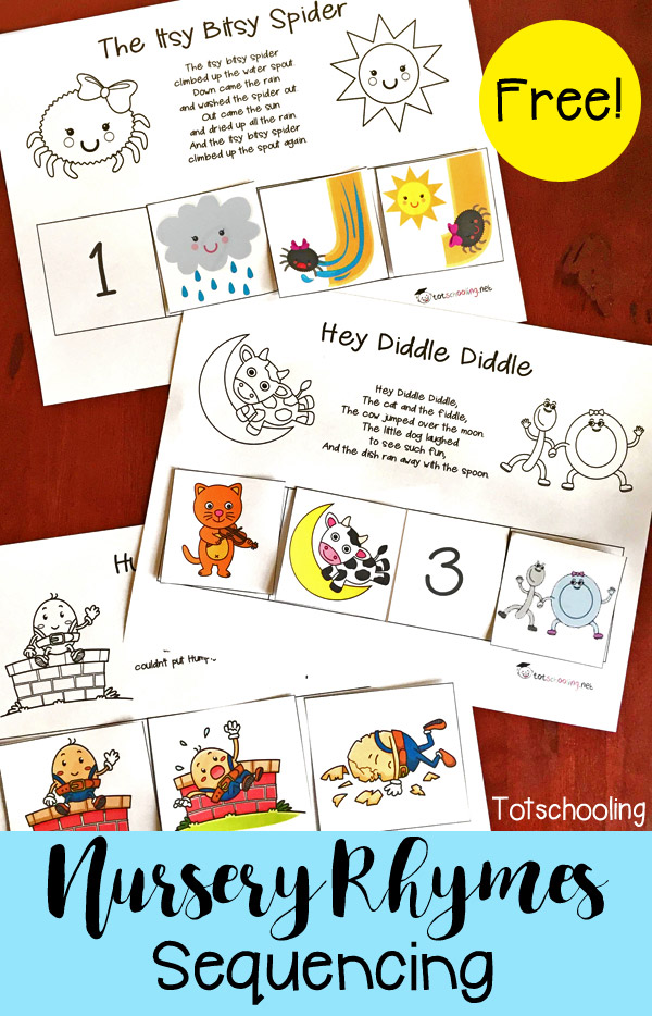 Free Nursery Rhymes Activities Printables