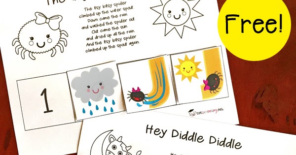 Free Nursery Rhymes Sequencing Printables | Totschooling - Toddler and