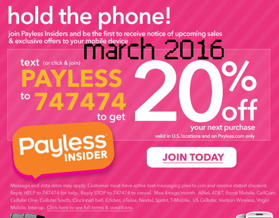 Printable coupons blogspot payless