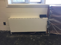 after picture of newly painted heating unit