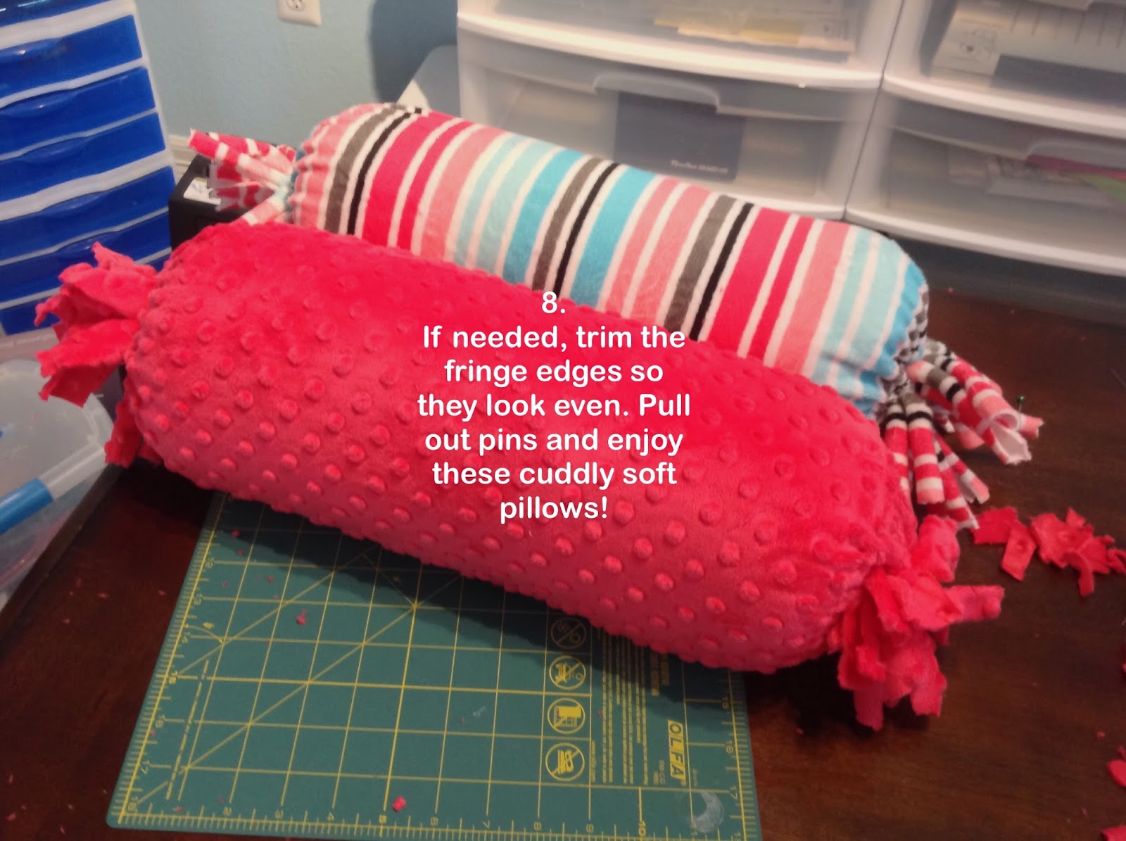 Mrs. Liddiard's Perch The No Sew Bolster Pillow Cover