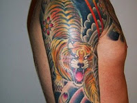 Japanese Tiger Sleeve Tattoo Designs
