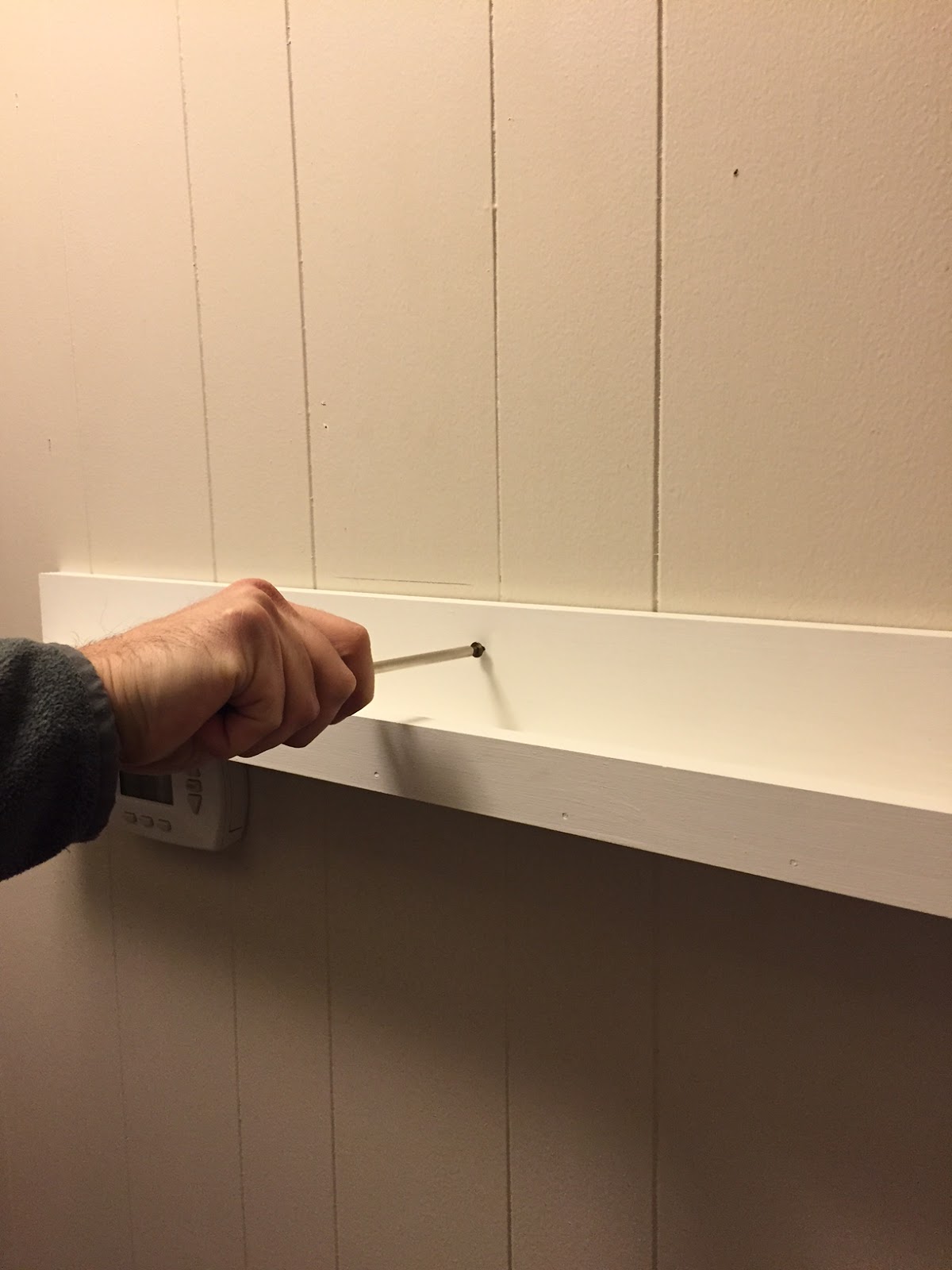 House Homemade DIY Picture Ledge