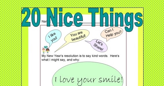 Teacher Ink 20 Nice Things For Kids To Say