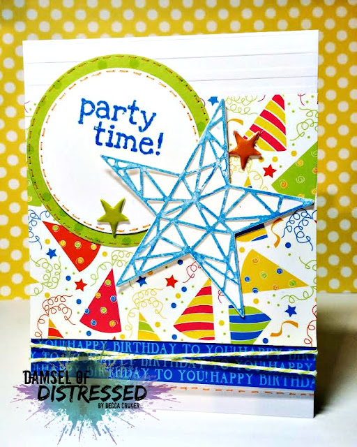 Die Cut Stamped Birthday Card die_cut_stamped_birthday_card