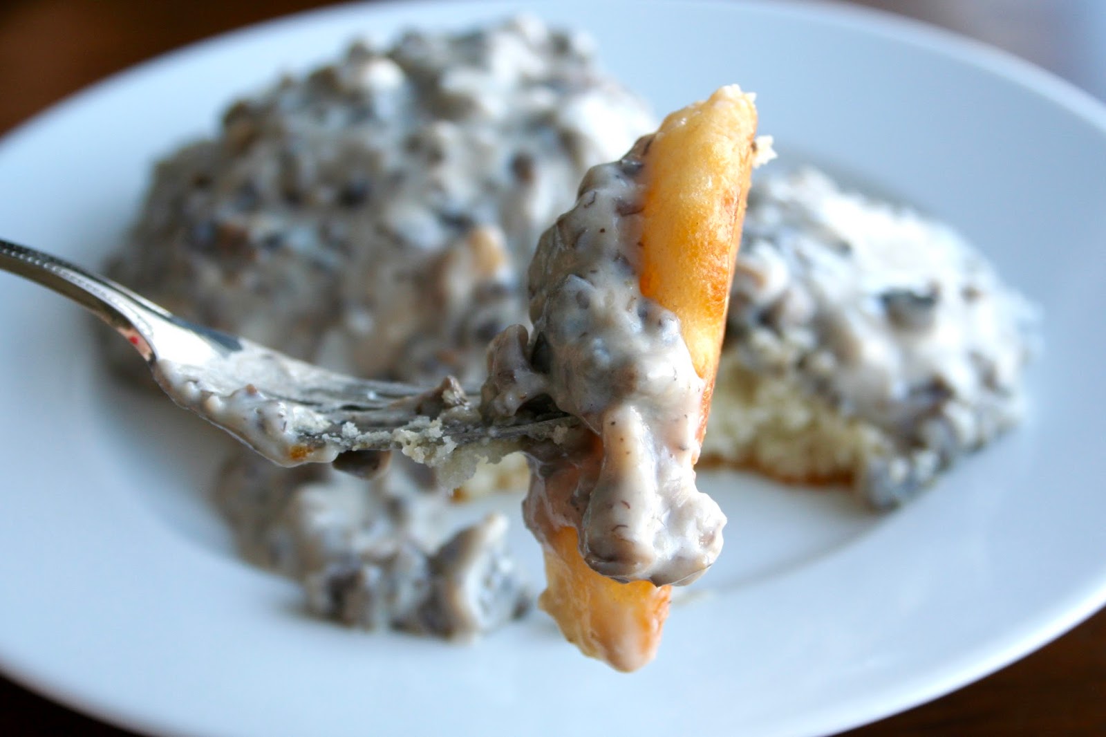 Biscuits with Mushroom Gravy