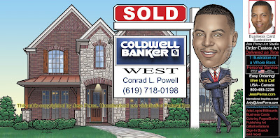 Coldwell Banker Caricature Advertising Illustrations