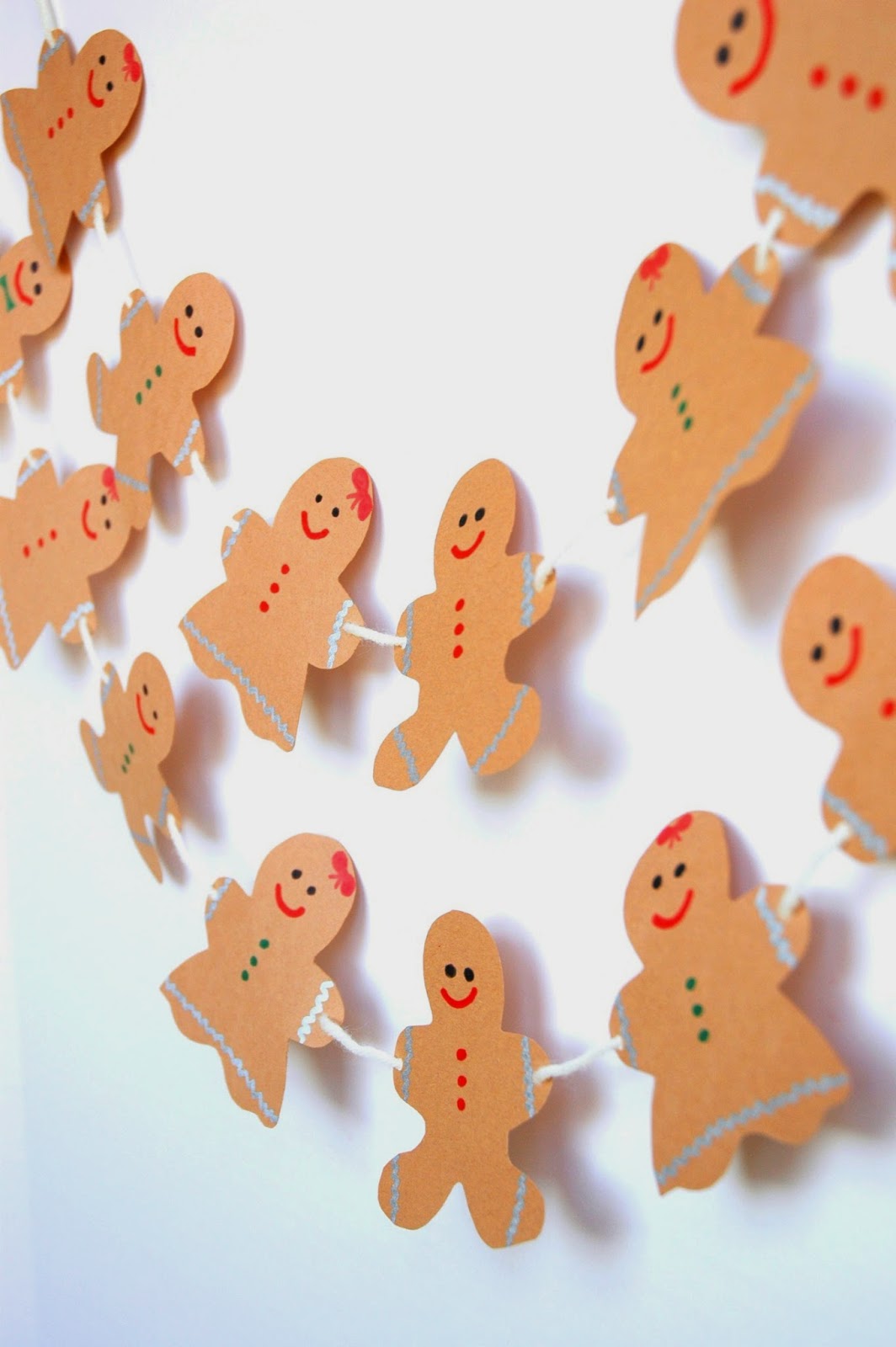 Gingerbread Garland What Can We Do With Paper And Glue