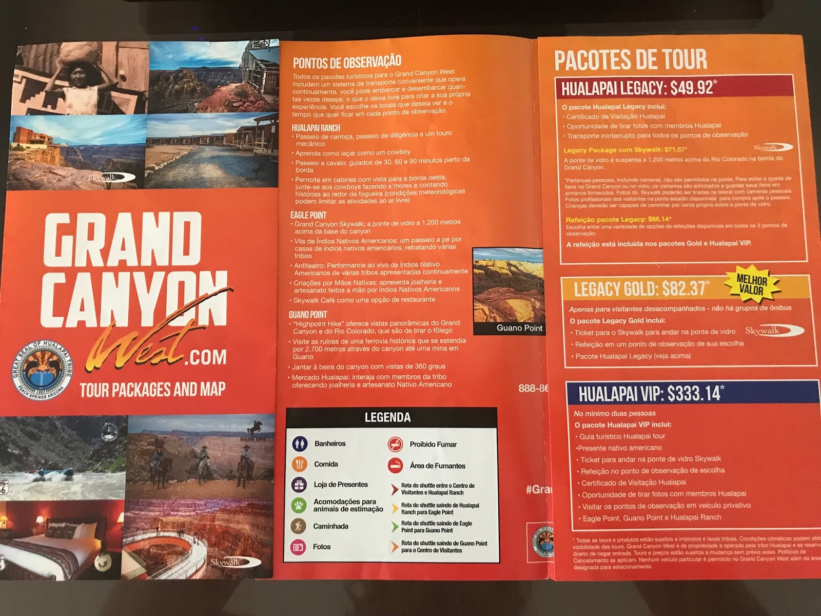 Gran Canyon West Hualapai Ranch, Eagle Point e Guano Point TripBabyKids