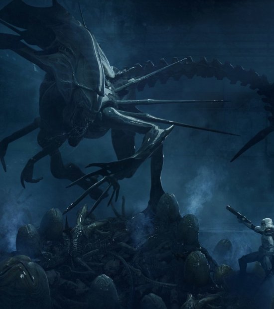 Star Wars vs. Aliens nas incríveis ilustrações de Guillem H. Pongiluppi Guillem H. Pongiluppi artstation ilustrações filmes fantasia ficção sombrio terror crossover star wars aliens