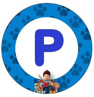 Alfabeto de la Patrulla Canina o Paw Patrol.