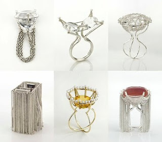 Diseño de anillo muy creativo e inusual 