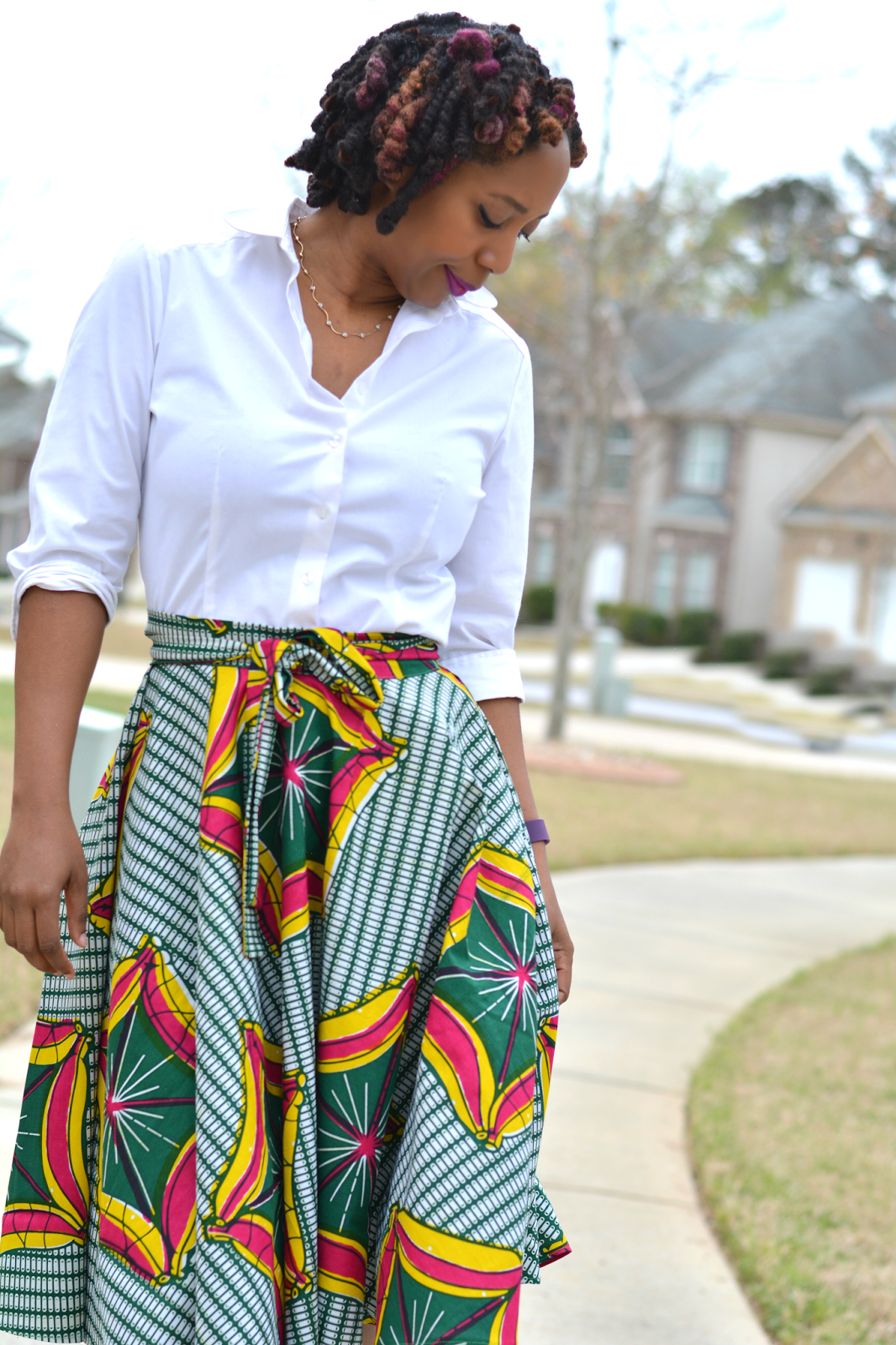 diy african print skirt