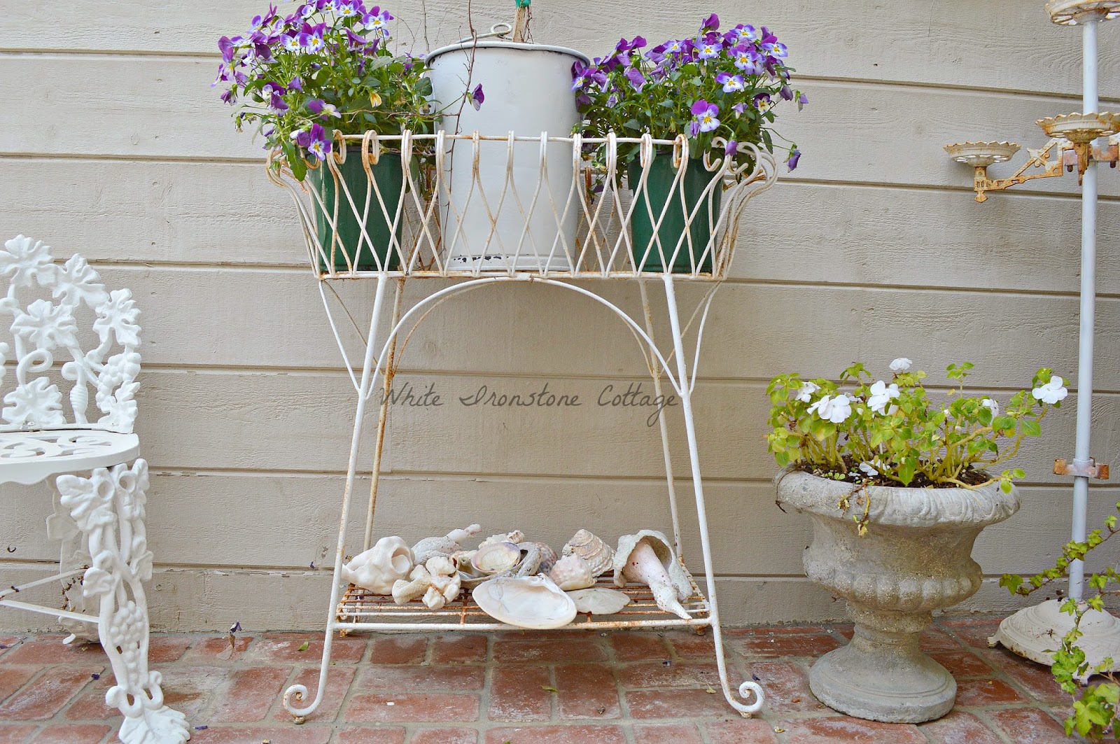 Adding color to your garden White Ironstone Cottage