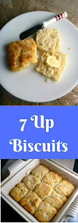 7 Up Biscuits: On;y 4 ingredients make the hot, tender, buttery biscuits and they're AMAZING!  Slice of Southern