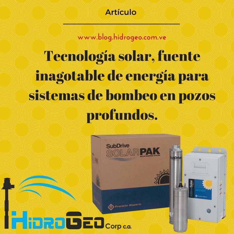 Tecnología solar como energía para sistemas de bombeo