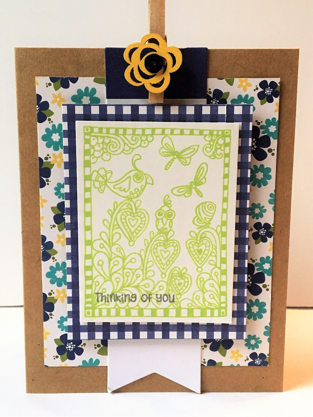 Hampton Art Blog Thinking of You card by Patty Folchert