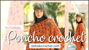 Poncho tejido a crochet para principiantes